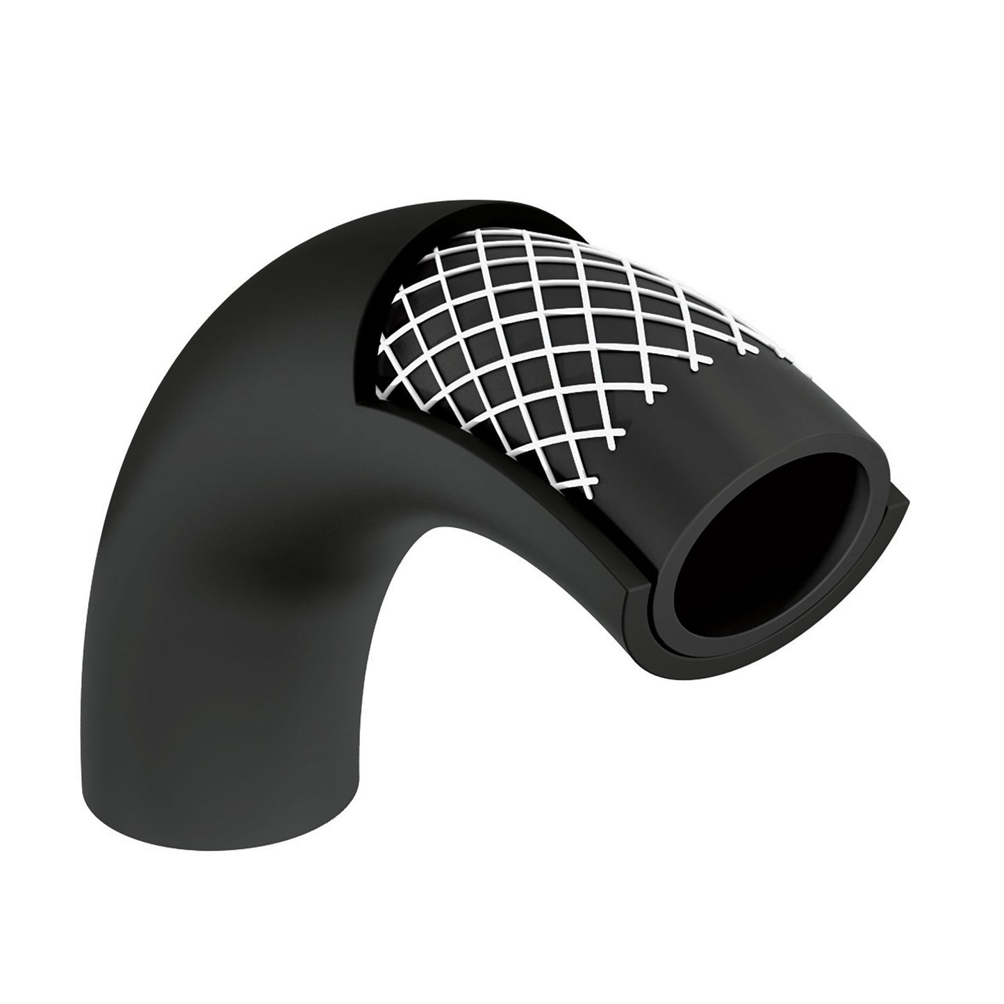 Manguera para gas, PVC negra, 3/8"x2 m, c/conexión, Foset 40076