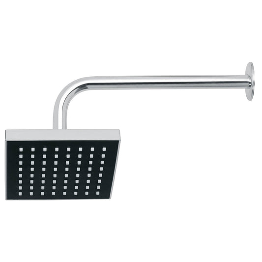 Regadera cuadrada ABS 6" acabado cromo con brazo, Foset 46734