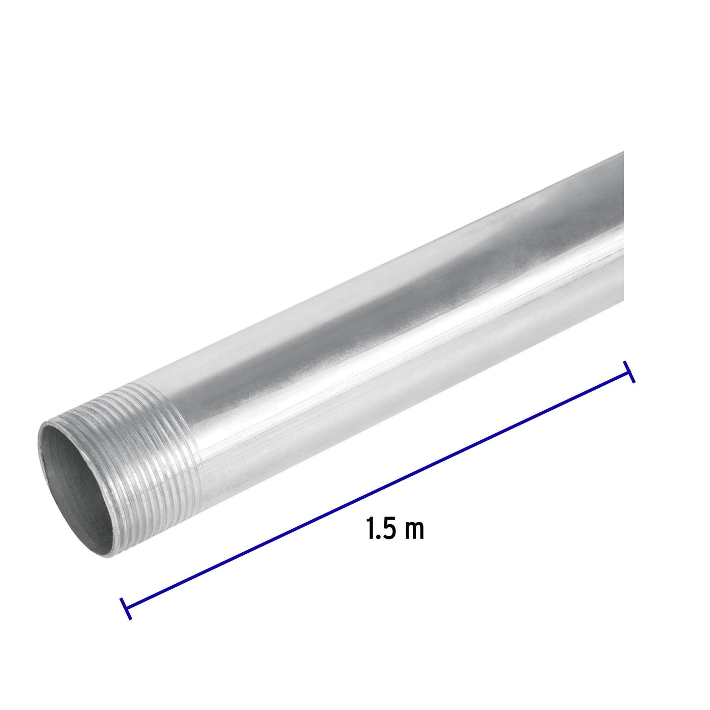 Tubo Conduit 1 1/4" para mufa, pared gruesa (0.9 mm), 1.5 m