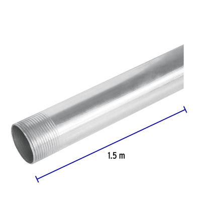 Tubo Conduit 1 1/4" para mufa, pared gruesa (0.9 mm), 1.5 m