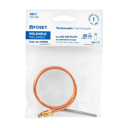 Termocople 60 cm soldable, Foset 49211